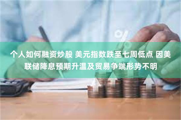 个人如何融资炒股 美元指数跌至七周低点 因美联储降息预期升温及贸易争端形势不明