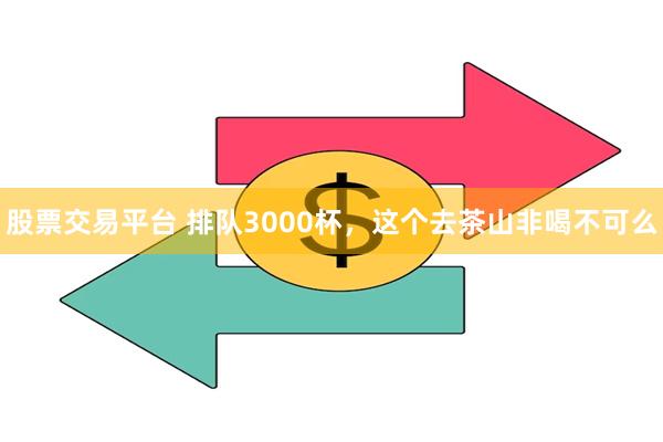 股票交易平台 排队3000杯，这个去茶山非喝不可么